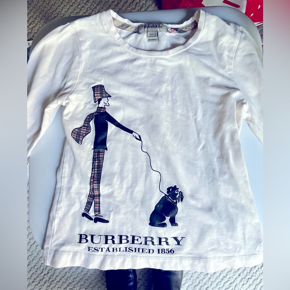 Adorable Size 8 Burberry t-shirt. So cute!